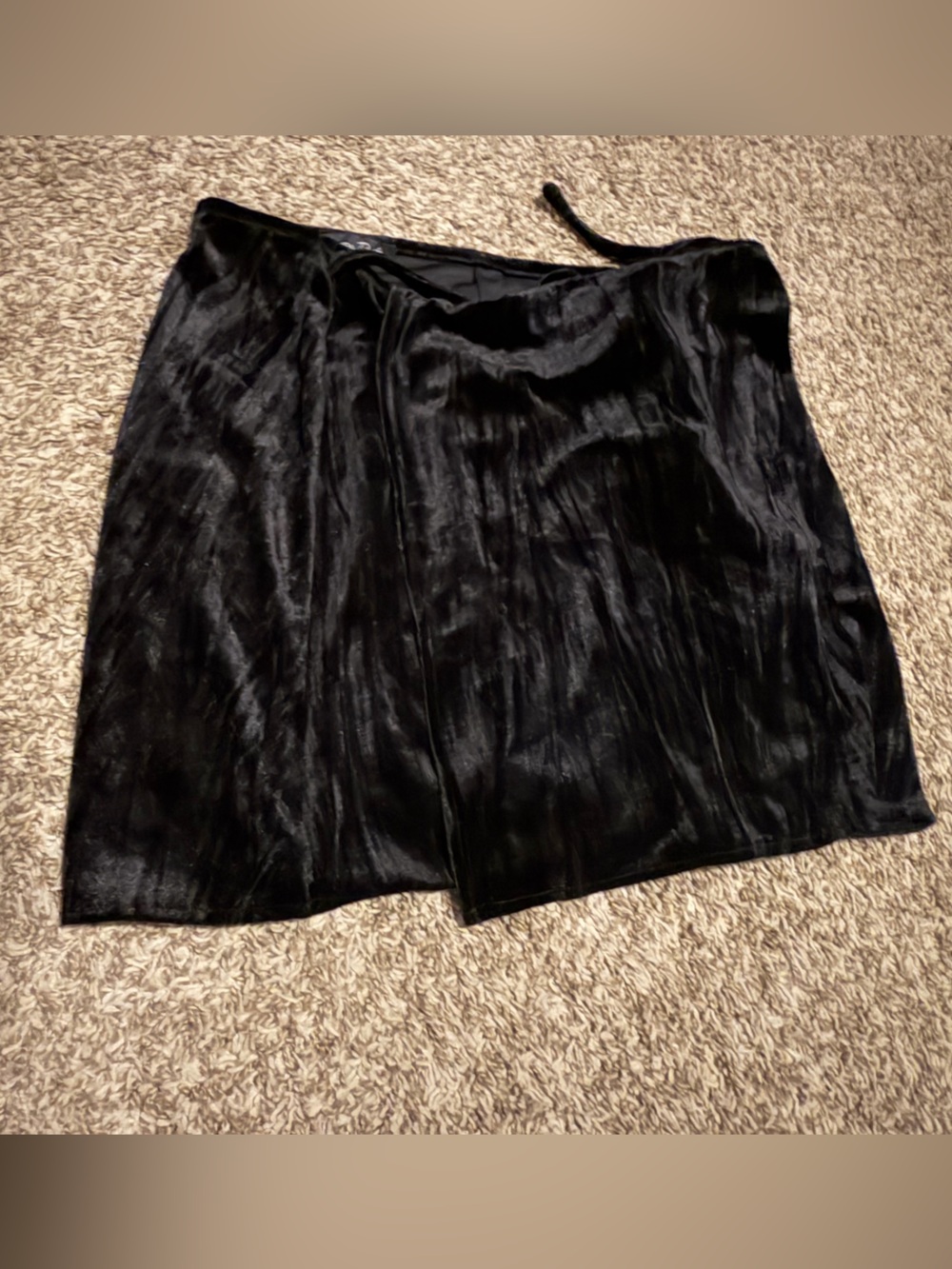 emory park Black Wrap Skirt